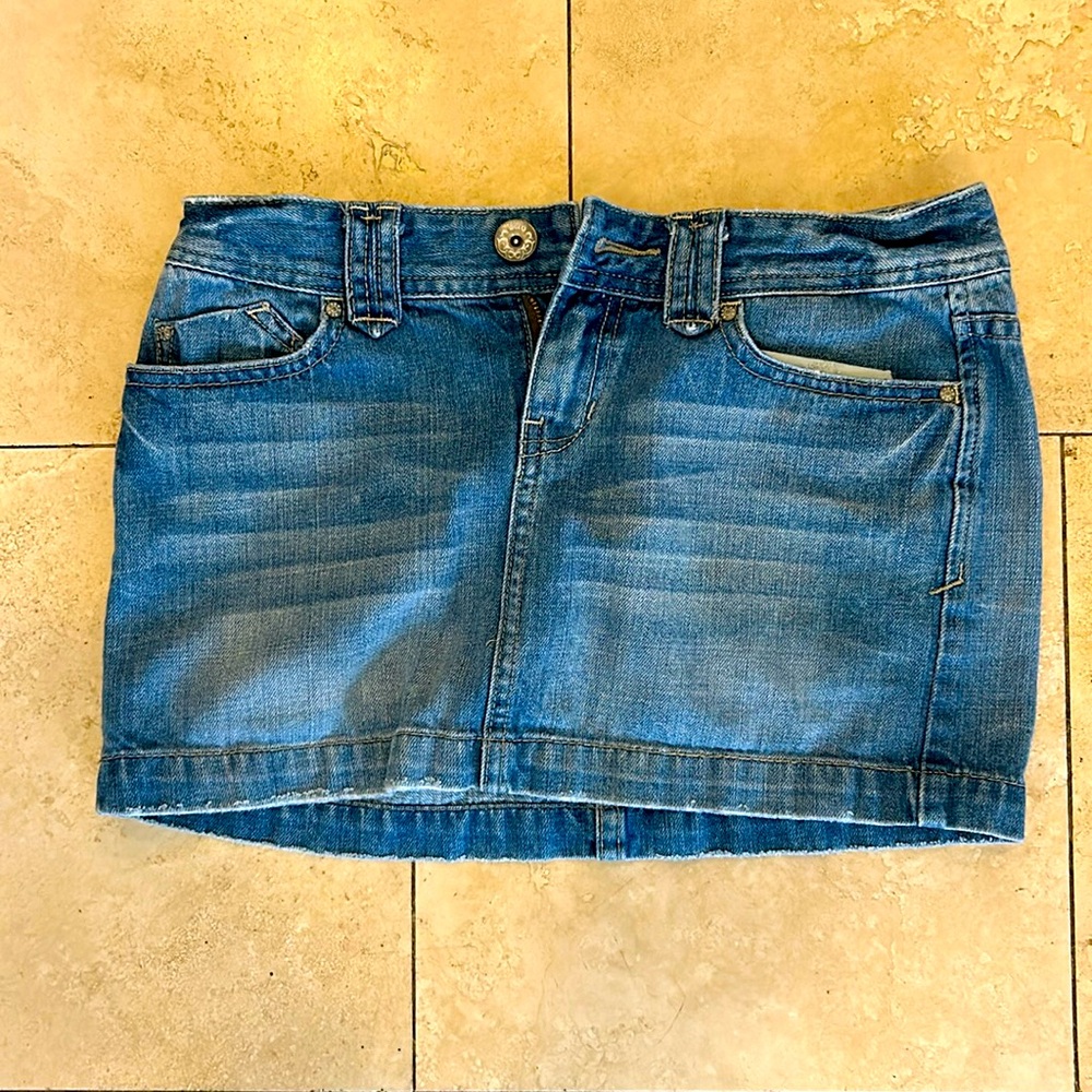 Aeropostaletal Jean Skirt Bedazzled